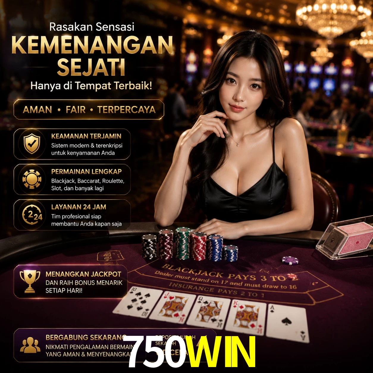 Bônus exclusivos membros VIP 750WIN